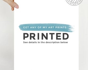 Printed Art Print, Printed Abstract Art