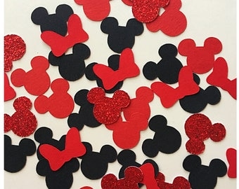 Minnie Mouse Birthday - Red and Black Minnie Mouse Birthday - Minnie Mouse Party Decoration - Minnie Mouse Party Supplies -Minnie Decoration