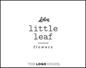 Botanical Logo Design Modern Premade Typewriter Font Simple Photography Botanical Logo Design Modern Premade Typewriter Font Simple Photography