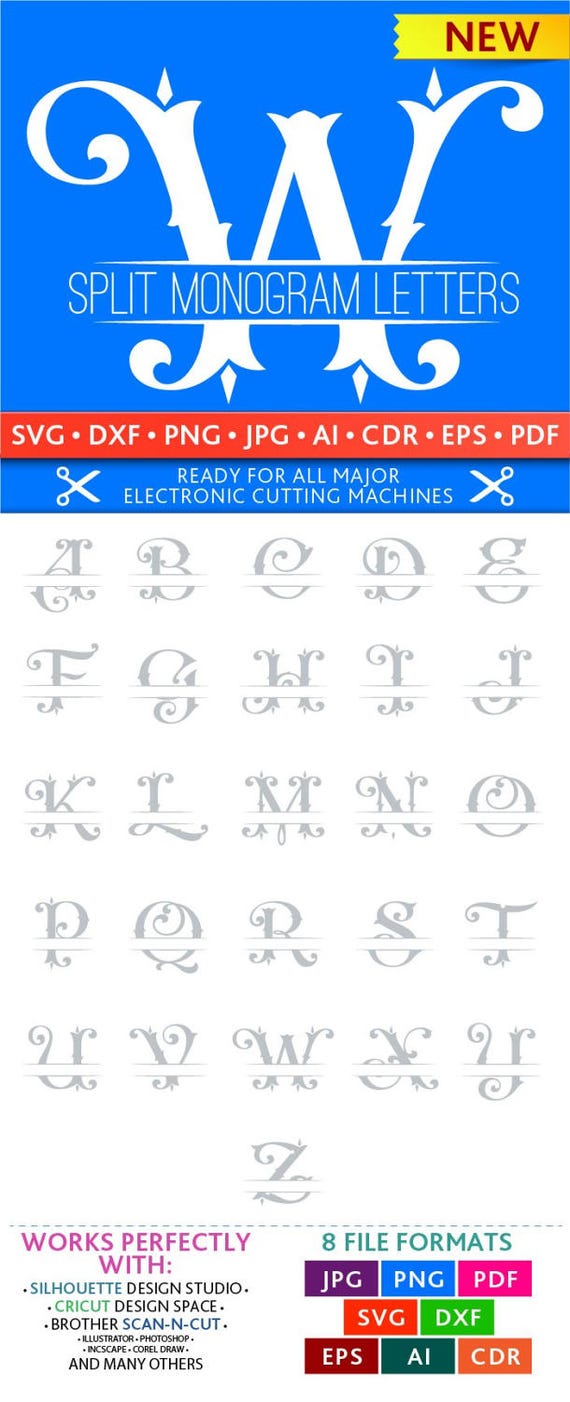 Download Split Monogram Svg Split Monogram Font Svg Split Letter Font