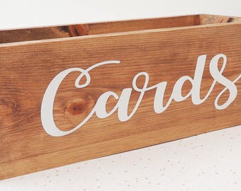 wedding card box, rustic wedding decor, wedding card holder, card box, wooden card box, wedding table, place for cards, keepsake box