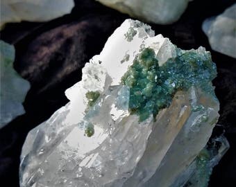 New Discovery! BLUE Cookeite In Quartz!