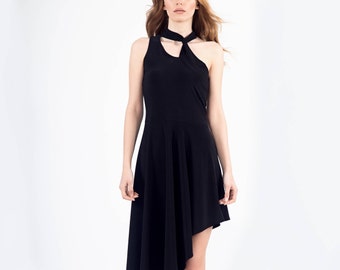 Black Dress, Evening Gown, Prom Dress, Formal Dress, Black Gown, Cocktail Dresses, Black Long Gown, Black Dresses, MRKZ0007, Markiiza