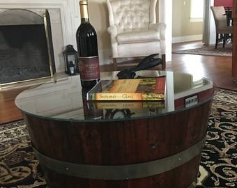 Wine Barrel Coffee Table