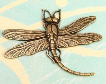 Antique Gold Dragonfly Pendant, Trinity Brass, AG69