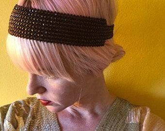 Flapper Headband // Great Gatsby Headpiece // Beaded Jewelry // 1920s Bridal // Art Deco // 20s Fashion // Vintage Accessories // Prom