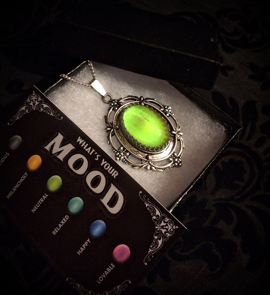 Mood Necklace // Mood Jewelry // Mood Ring Necklace