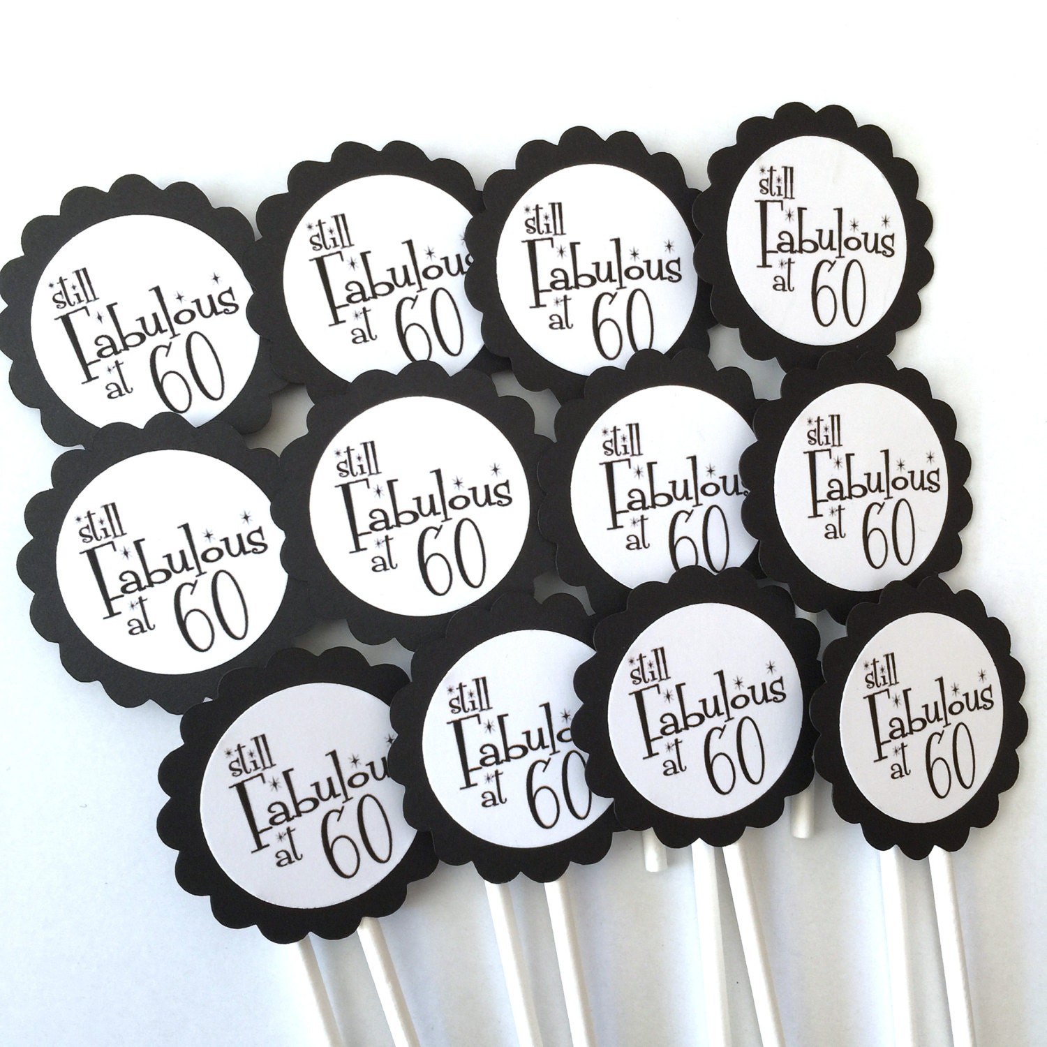 Free Printable 60th Birthday Cupcake Toppers