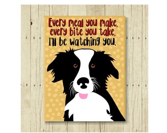 Border Collie Magnet, Border Collie Art, Dog Magnet, Dog Lover Gift, Border Collie Gift, Fridge Magnet, Refrigerator Magnet, Dog Lover Gift