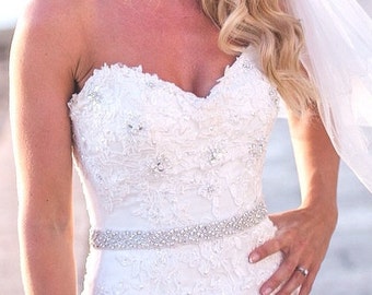 All around beaded bridal sash belt all around bridal sash