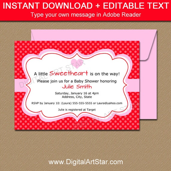 February Birthday Invitations 4