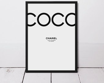 Coco Print - Chanel Style Art - Fashion print
