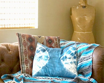 Small Mexi-Blanket - Home Decor - Beach Blanket - Festival Blanket - Concert Blanket - Mexican Blanket - Mexican Throw - Vintage Blanket