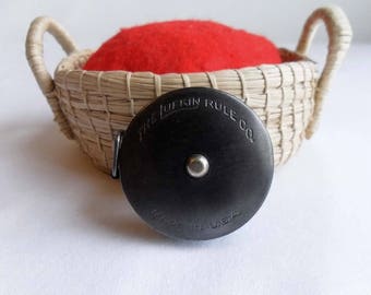 Vintage Advertising Tape Measure Minature Measuring Tape Antique Antique Tools The Lufkin Rule Co.