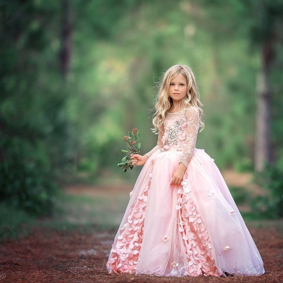 'Blushing Spring' Couture Flower Girl Dress for Ahmed
