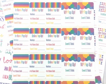Independent Business Owner Planner Stickers / Independent Consultant Stickers / Pop Up Planner Stickers / LuLa Rainbow Stickers