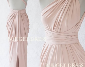 2017 NEW STYLE Nude Blush Multiform Bridesmaids Dress, Infinity Greek Prom Dresses, Engagement Party Dresses, Mix And Match Dresses