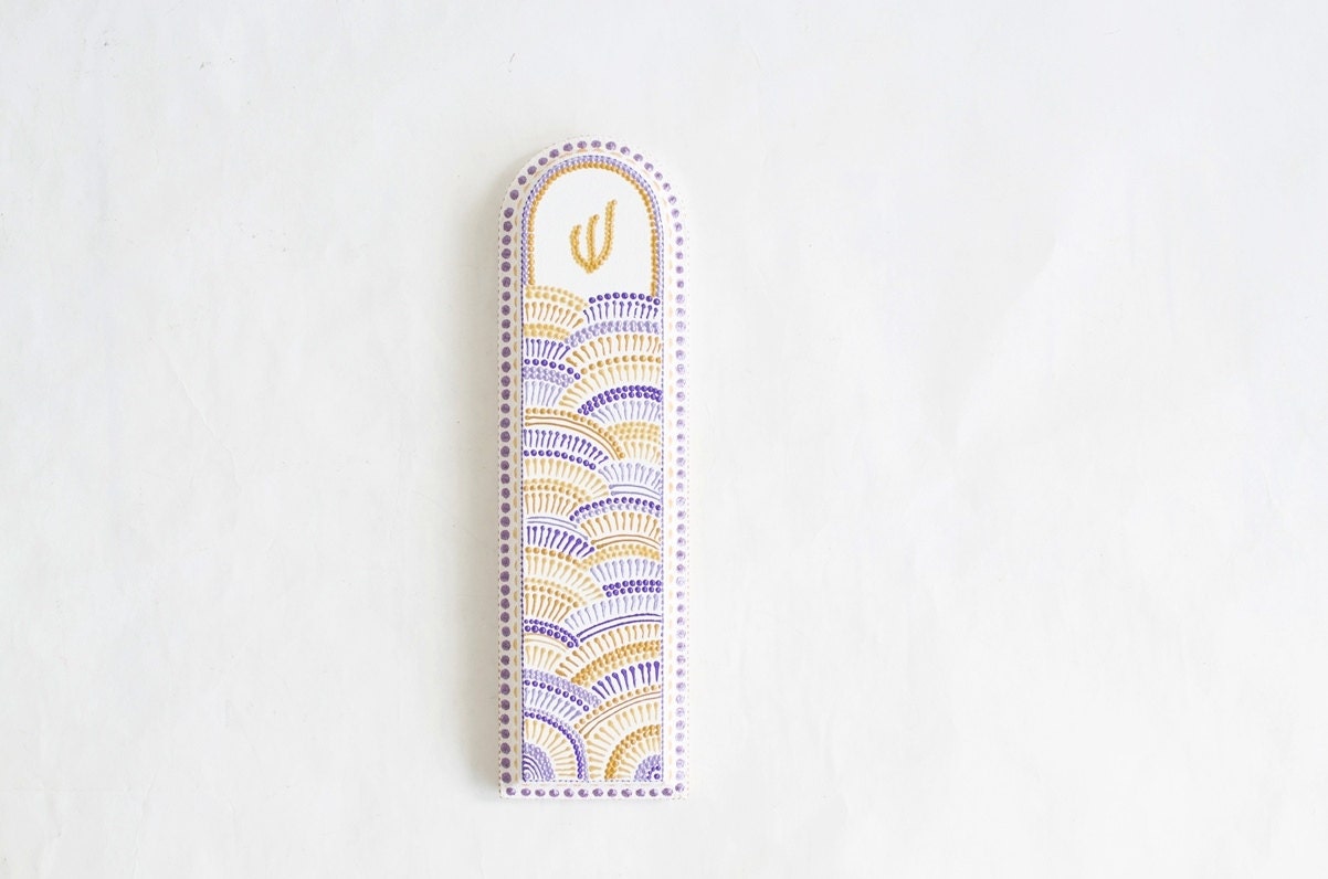 Jewish mezuzah case Passover gifts Judaica art Jewish