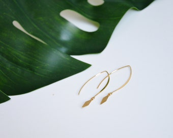Boucles EUTERPE // Dorées à l'or fin