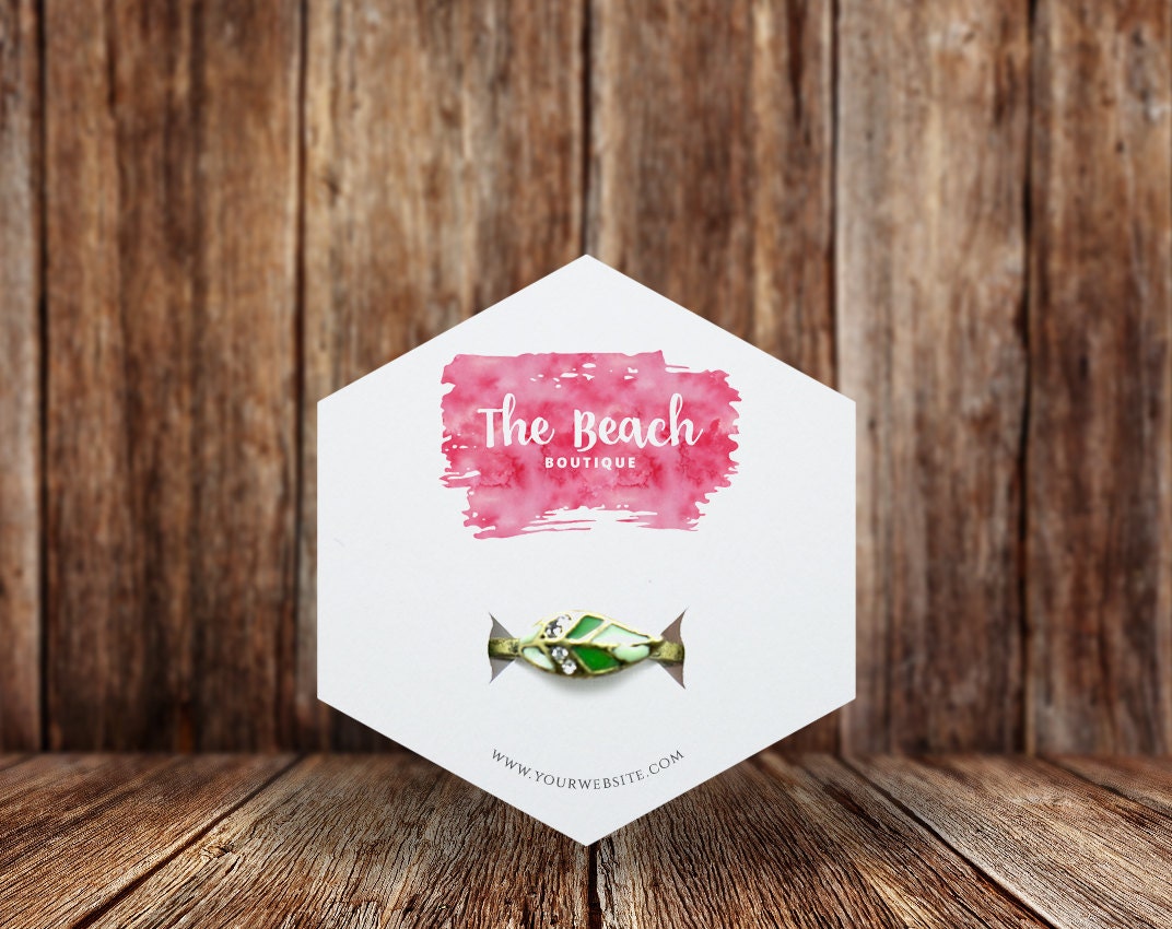 Custom Hexagon Ring Cards Ring Display Cards by SaddleHillStudios