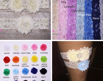 Wedding Garter Set, Wedding Garter Ivory, Lace Garter, Bridal Garter, ivory lace, lace wedding garter, wedding gift, plus size garter WG02