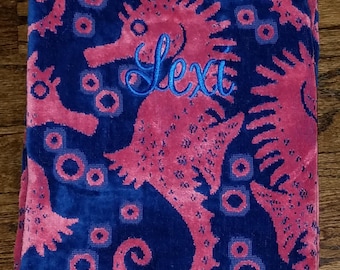 Monogrammed Child Size Beach Towel/ Premium Towel/ NEW SPRING LISTING
