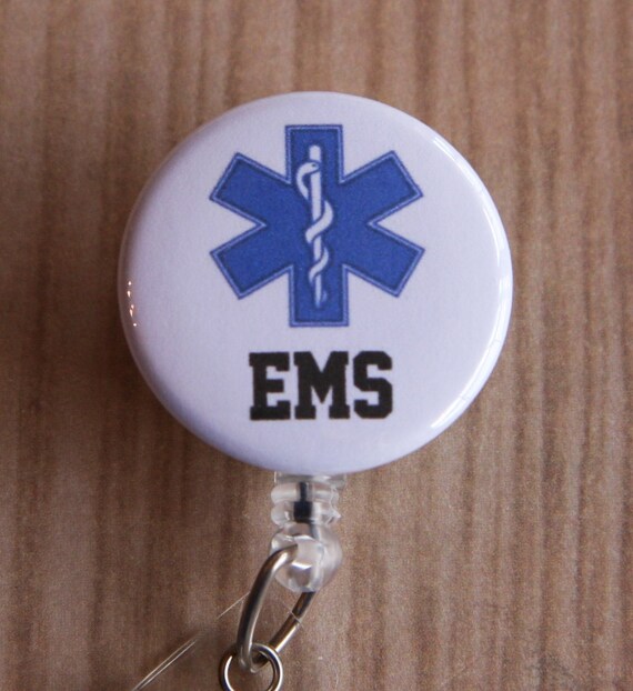 EMS Badge Reel Name Badge Holder Stethoscope Tag ID Badge