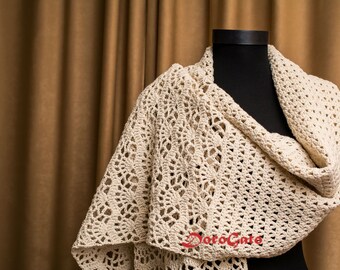 Crochet shawl pattern, stole pattern, woman shawl, Crochet Shawl PATTERN, pattern shawl crocheted, Instant Download /1010/