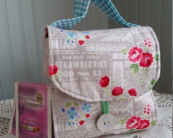 TEA CUP Tea Tote Coffee Cup Purse Travel Tea Tote Tea Wallet Mug Tote Tea Purse Gift Ideas Coffee Tea Lovers Gift Messenger Bag Style Mother