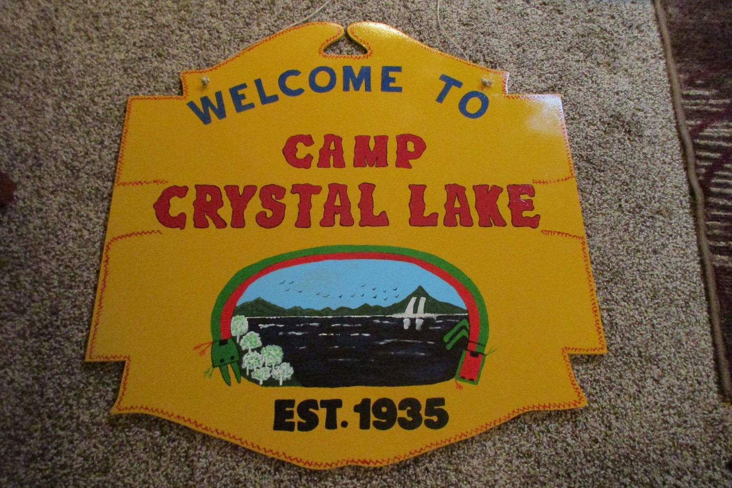 Friday the 13th Camp Crystal Lake sign