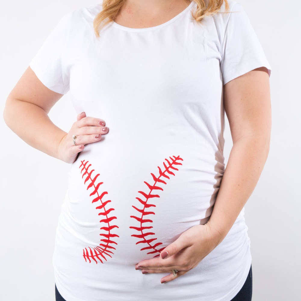 Baseball Maternity Shirt Thanksgiving Baseball by BabyBellyLaughs