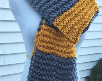 Newt Scamander Scarf Fantastic Beasts Scarf Hufflepuff Scarf Harry Potter Scarf Chunky Scarf Winter Scarf Knitted Scarf Cosplay Scarf