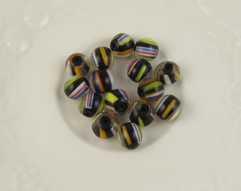 Lampwork Beads, Mixed Color Lampwork Beads, Handmade Beads, Lampwork Glass 15pcs