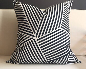 Pillow Cover, Black and White Pillow Cover, GEORGIA