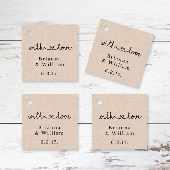 Wedding Favor Tag Printable Template Editable Thank You Gift
