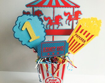 Circus Birthday Centerpiece, Carnival Party Centerpiece, Animal Centerpiece