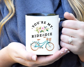 Ride or Die Mug, Valentines Gift for her, Valentines day gift, Galentines Day, Gift for her, Wifey Mug, Gift for Girlfriend, Best Friends