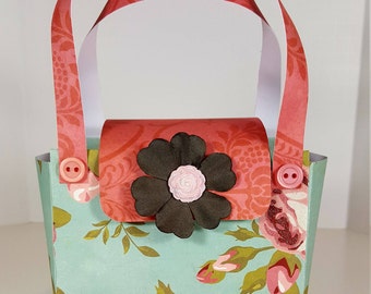 Paper Purse Gift Bag - Vintage Style Paper Purse Gift Bag
