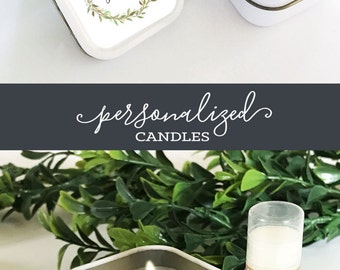 Bridal Shower Favors Personalized Candles Wedding Favors Bridal Shower Candle Favors (EB2077GDN) 12| pcs