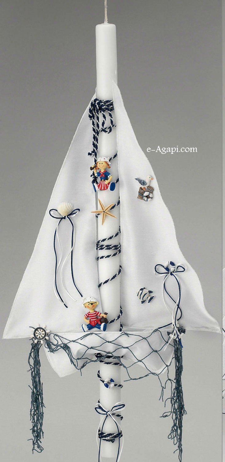 Boy baptism candles Catholic baptismal candles with rosary