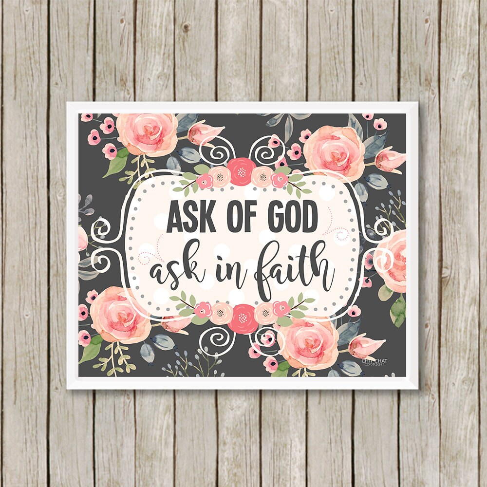 DIGITAL FILE Ask Of God Ask In Faith 2017 LDS Youth Theme