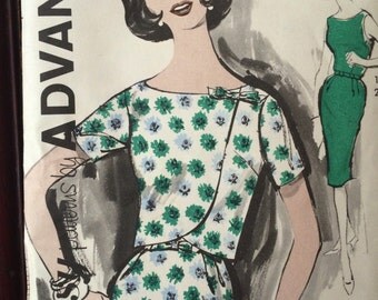 Gorgeous Vintage Sheath Dress and Jacket Pattern---Advance 2790---Size 10 Bust 31 UNCUT