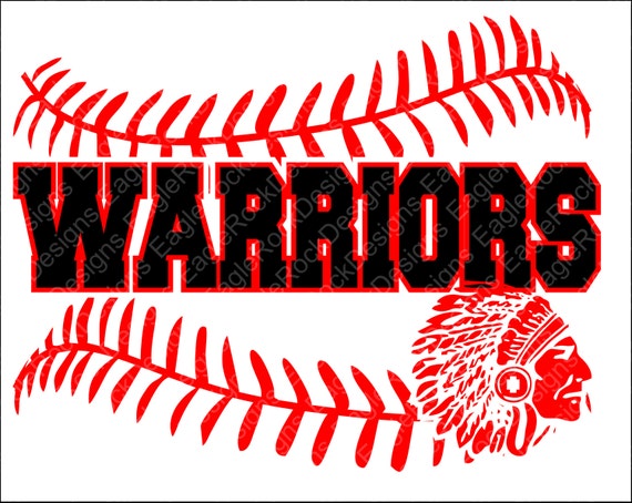 Download Warriors Baseball Softball SVG DXF EPS Png Cut File for