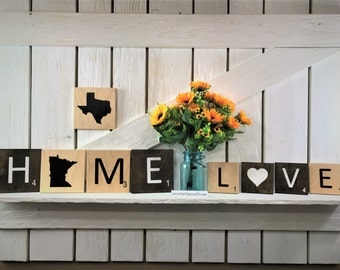 Large scrabble tile letters! Free shipping on orders of 5 or more!