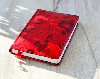 Leather journal A6 notebook Gift for her Leather diary Stationery Writing journal Leather notebook Lined journal Red notebook Gift for women