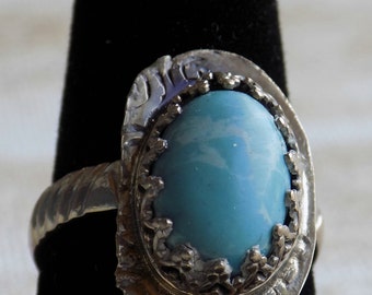 Larimar Ring in sterling Silver Size 9
