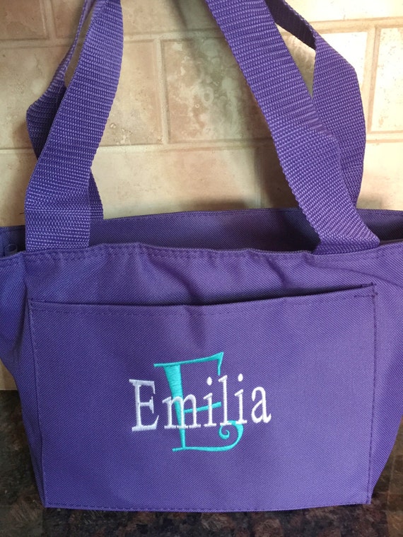 Monogrammed Lunch Tote Personalized Lunch Monogrammed