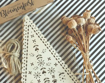 BWooden Lasercut Bunting or Garland