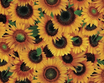 Sunflowers - Elizabeth's Studio Fabrics- 100% Cotton Fabric