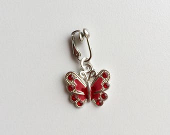 Clit clip, clitoral clip non piercing clit clip, intimate body jewellery, sexy dangle, butterfly dangle, vagina jewellery